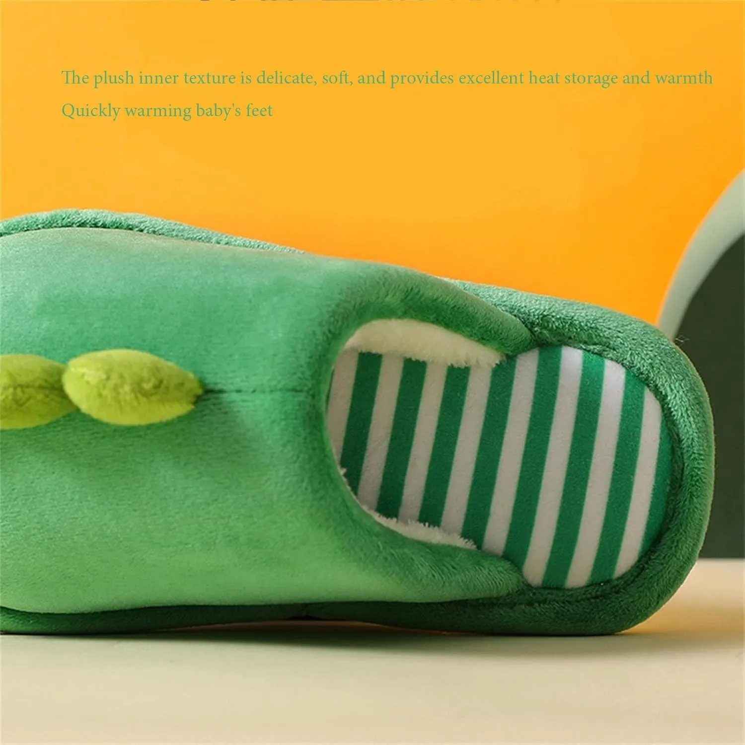 5-13Y Girls Boys Home Slippers Warm Dinosaur House Slippers Slip On Kids Comfort Cute Plush Winter Shoes
