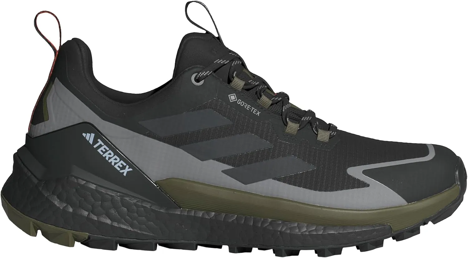 adidas Mens Terrex Free Hiker 2 Low GTX Hiking Hiking Sneakers Shoes - Black