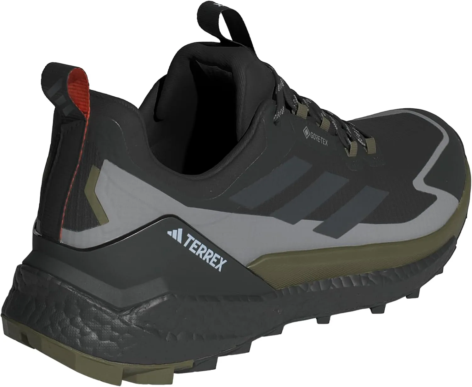 adidas Mens Terrex Free Hiker 2 Low GTX Hiking Hiking Sneakers Shoes - Black