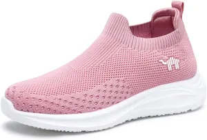 AngryMonkey Women Breathable Orthopedic Sneakers Slip On Walking Shoes,Comfort Mesh Non-Slip Lightweight Cushion Diabetic Shoes Slip On Sneakers