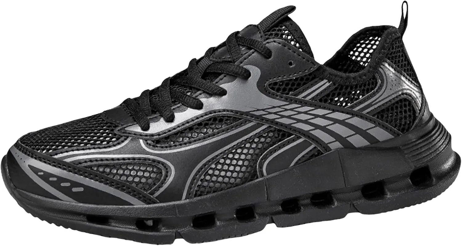 Arch Support Fitness Sneaker for Men Comfortable Breathable Lace Up Sneaker Men's Lightweight Cushion Sneakers