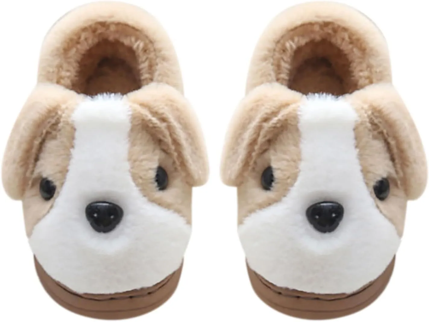 Baby Girls Premium Soft Plush Slippers Cartoon Warm Winter House Shoes Toddler Suede Warm Dog House Slippers