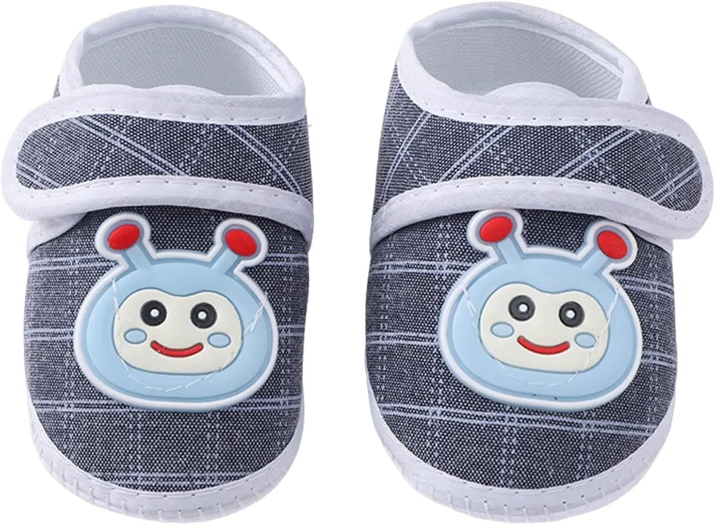 Baby Shoes Fashion Soft Sole Toddler Dress Cute Print Princess Shoes Toddler Shoes White Shoes for Toddler Girls (Grey, 3.5 Infant)