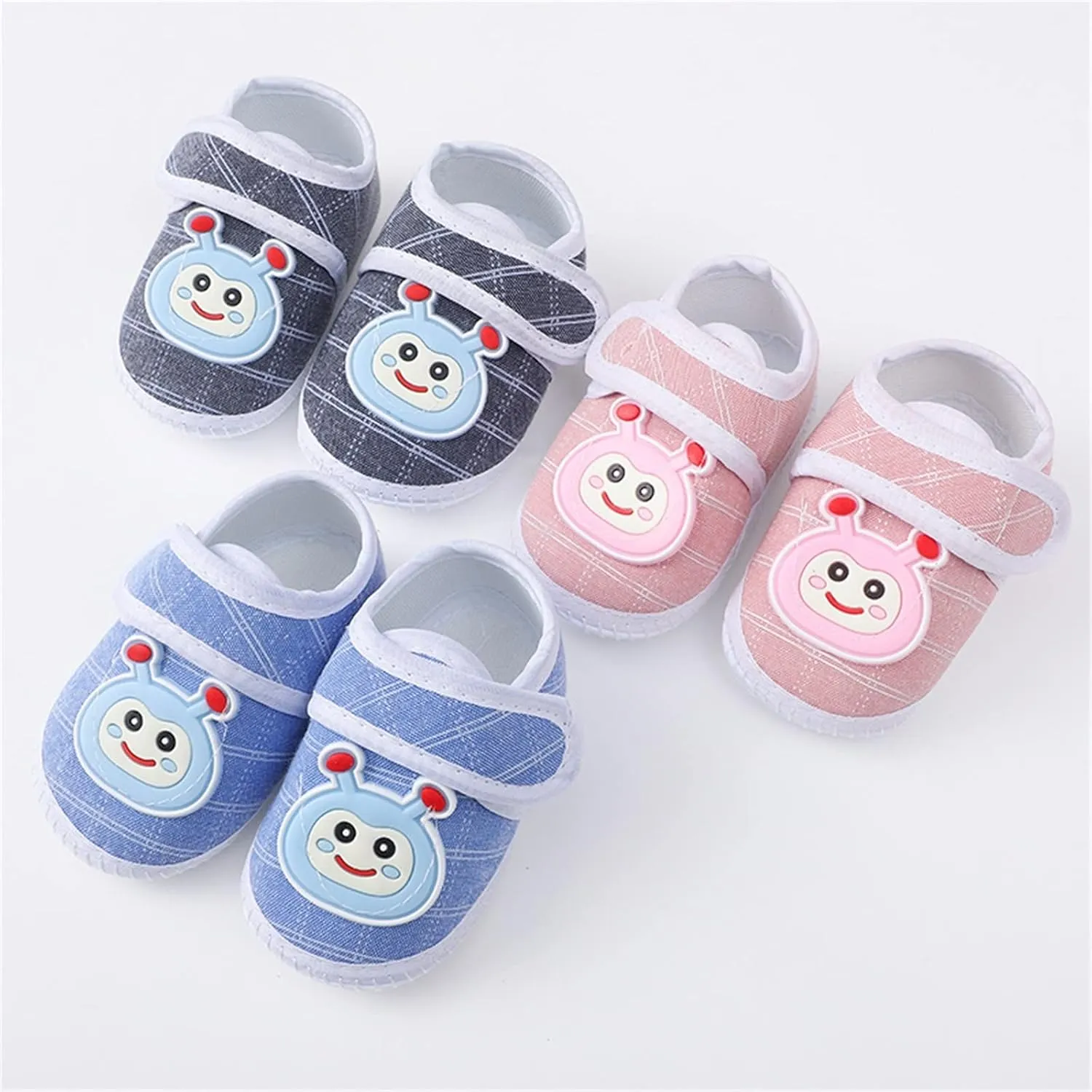 Baby Shoes Fashion Soft Sole Toddler Dress Cute Print Princess Shoes Toddler Shoes White Shoes for Toddler Girls (Grey, 3.5 Infant)