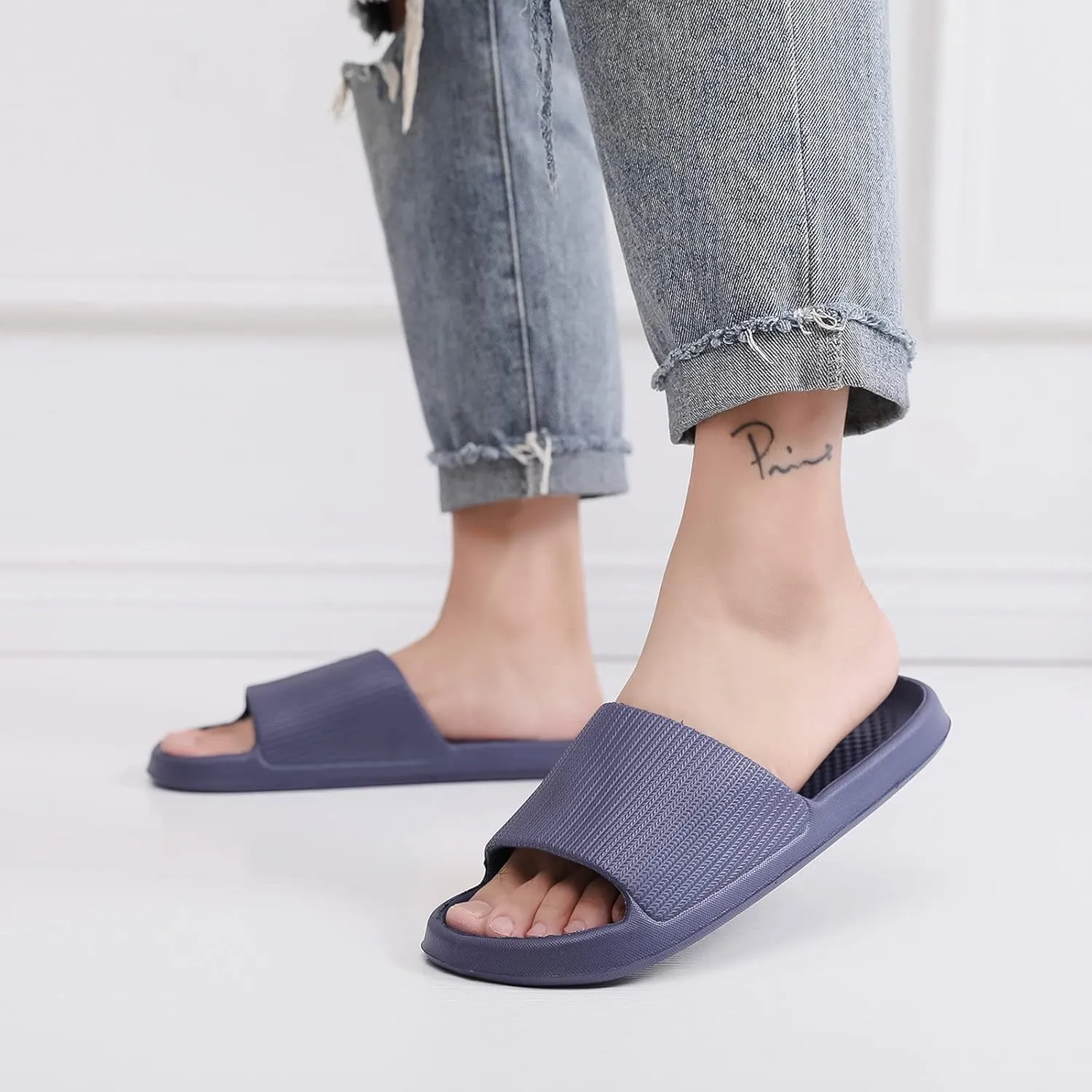 Bathroom Slippers Men Shower Shoes Women Mens Slippers Slides for Women Gym Indoor Outdoor Ultimate Comfort