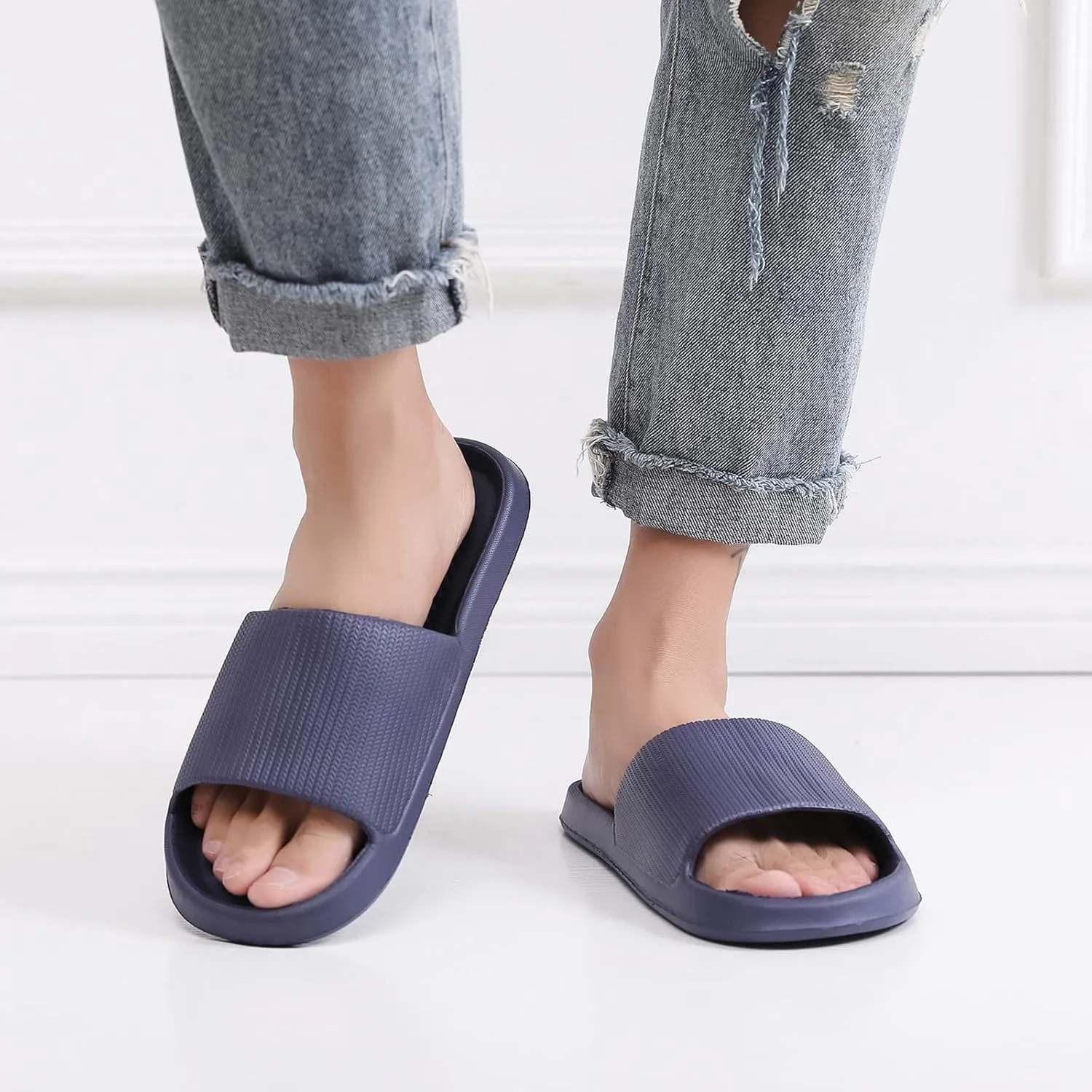 Bathroom Slippers Men Shower Shoes Women Mens Slippers Slides for Women Gym Indoor Outdoor Ultimate Comfort