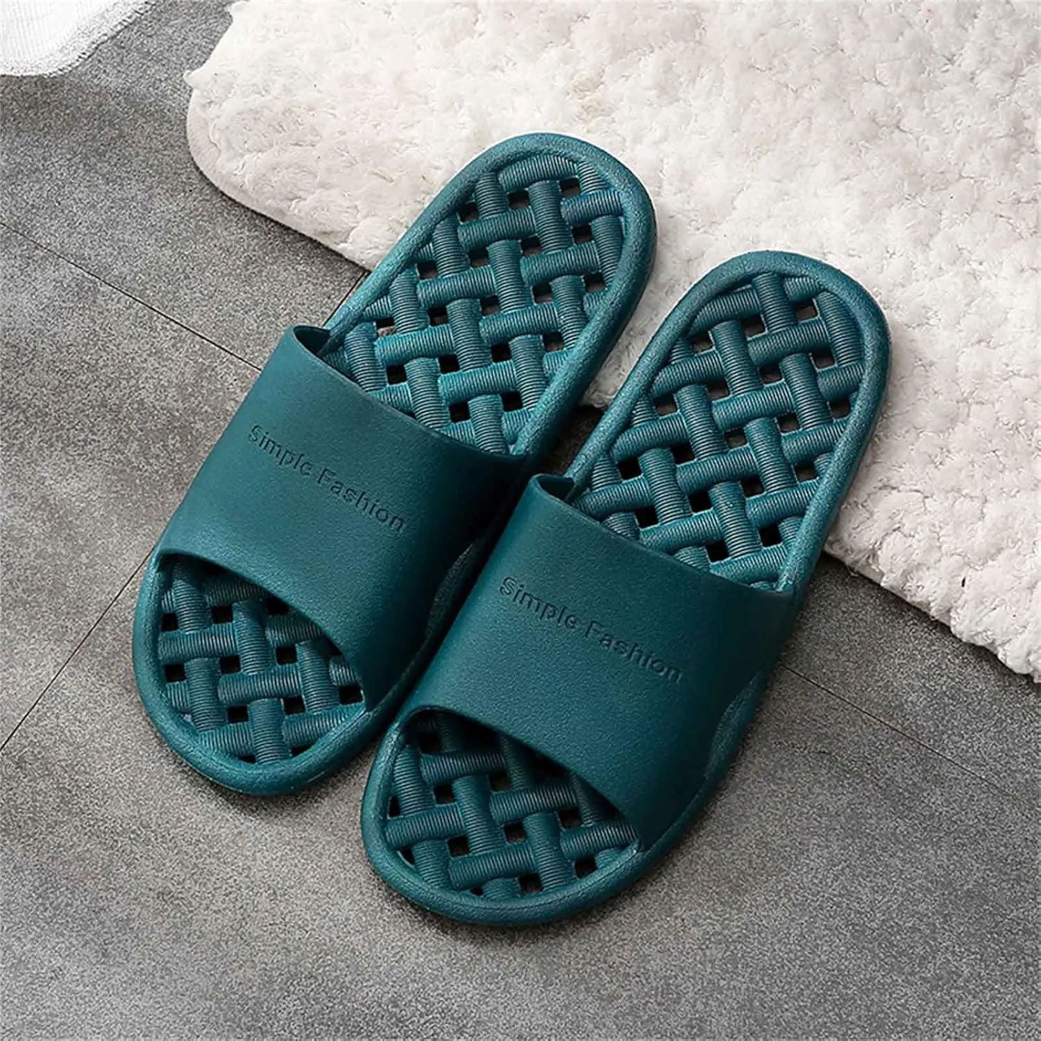 Bathroom Slippers Men Slides for Women Mens Slippers Womens Slides Lightweight Beach Bathroom