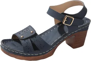 Beach Sandals for Women Comfortable Dressy Arch Support Ankle Strap Wedge Platform Summer Casual Hollow Out Open Toe Low Heel Orthopedic Peep Cutout Chunky Heeled Breathable Shoes Sandals 2025