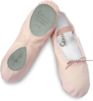 Child "Star Split" Canvas Split-Sole Ballet Shoes 15CPNKAW Pink AW
