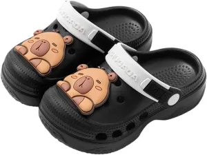 Cute Capybara Slippers for Kids,Girls Boys Clogs Garden Shoes,Toddler Slides Sandals,Water Shower Beach Shoes Indoor Outdoor