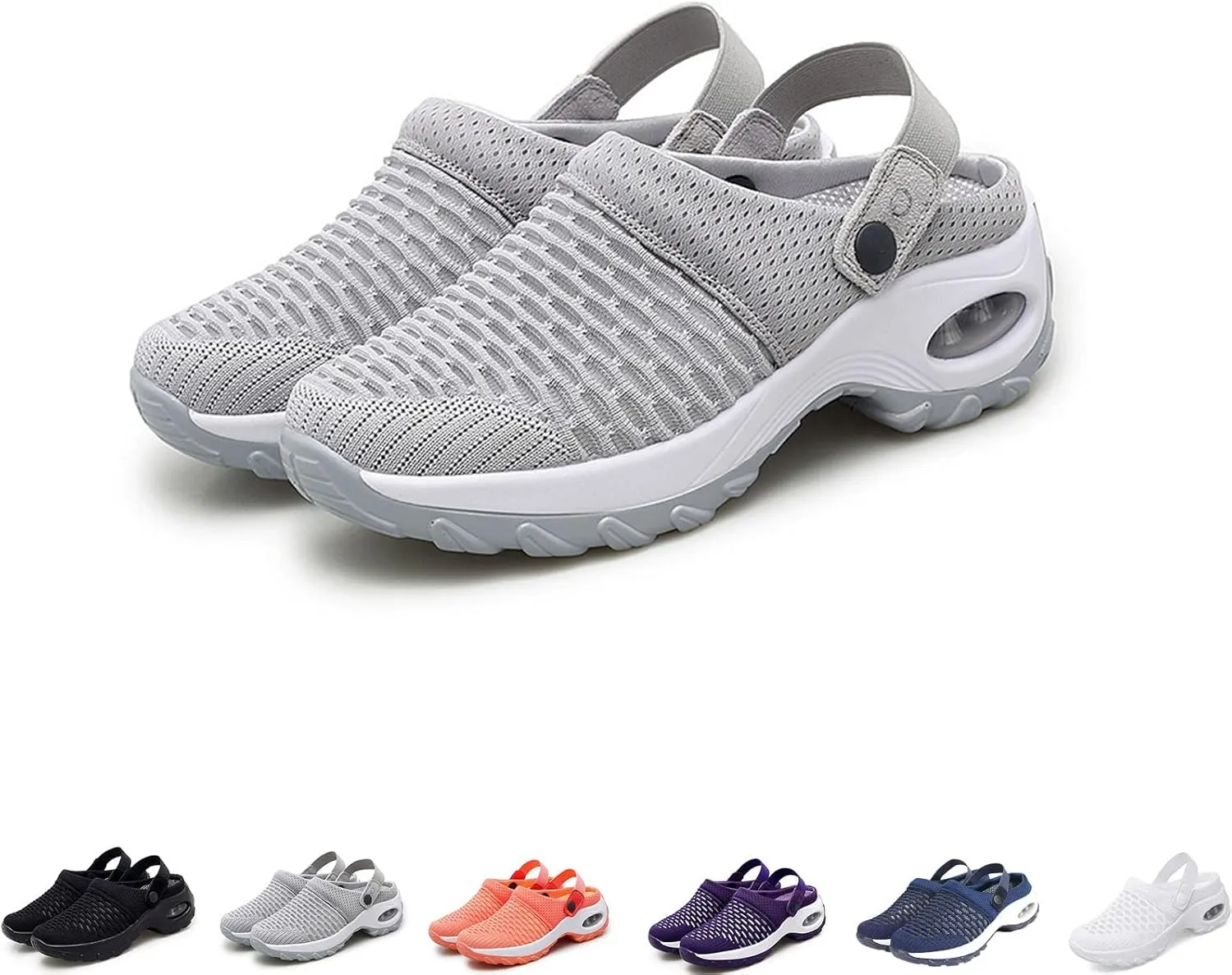Diabetic Walking Air Cushion Orthopedic Slip-On Shoes,Women Air Cushion Slip-on Orthopedic Walking Shoes with Good Arch Support
