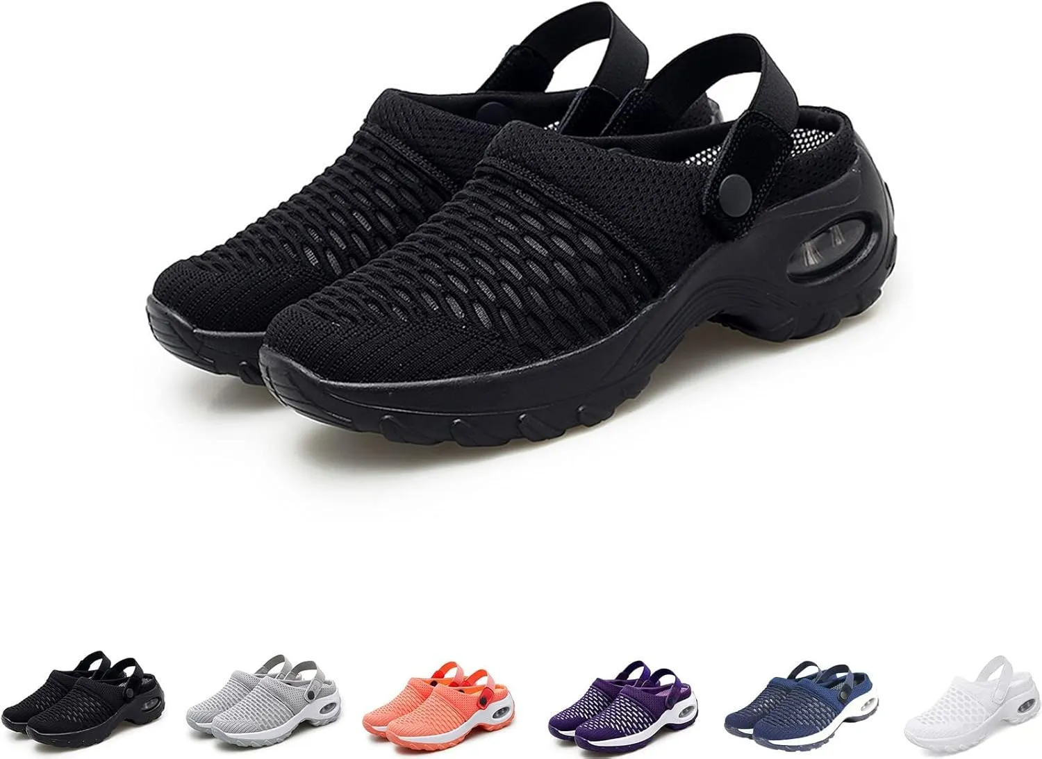 Diabetic Walking Air Cushion Orthopedic Slip-On Shoes,Women Air Cushion Slip-on Orthopedic Walking Shoes with Good Arch Support