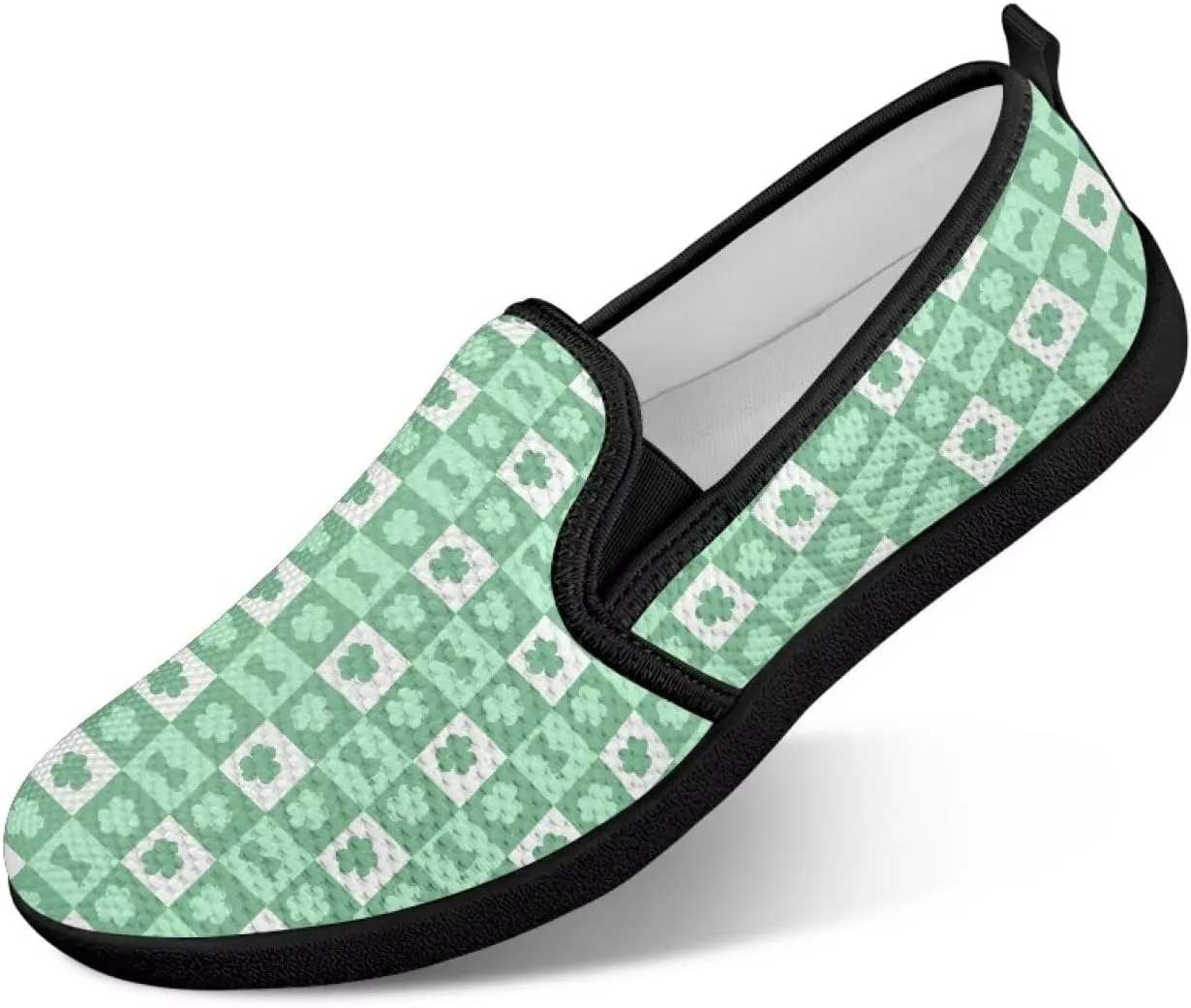 Fashion Barefoot Walking Shoe Womens Casual Slip On Loafers Breathable Anti-Slip Camping Shoes with EVA Sole for Cycling US 6-11 Black Sole