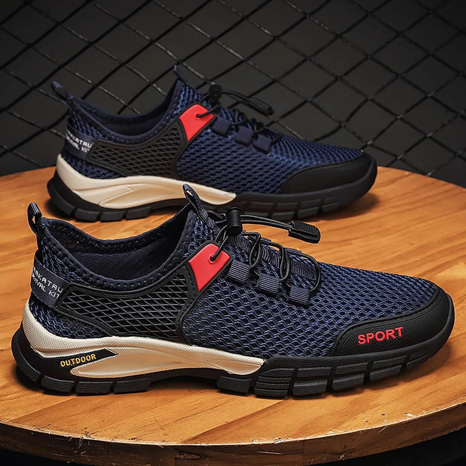 Fashion Sport Shoes for Men Lightweight Breathable Walking Shoe Gym Tennis Fashion Lightweight Sneakers for Men
