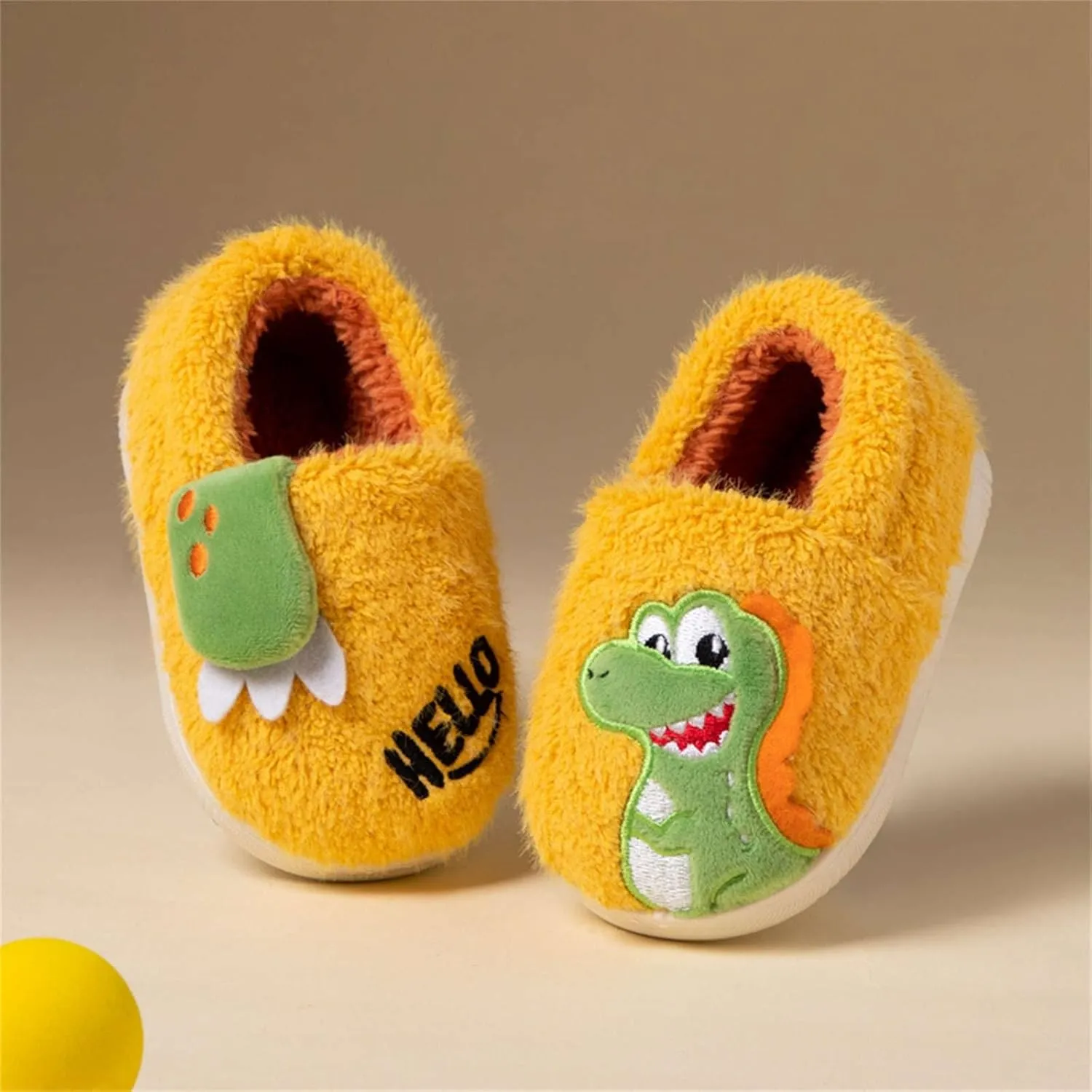 Girls Boys Cute ????artoon Slippers with Memory Foam Kids Plush Warm Winter House Shoes Fuzzy Cozy Slippers Boys Size 13