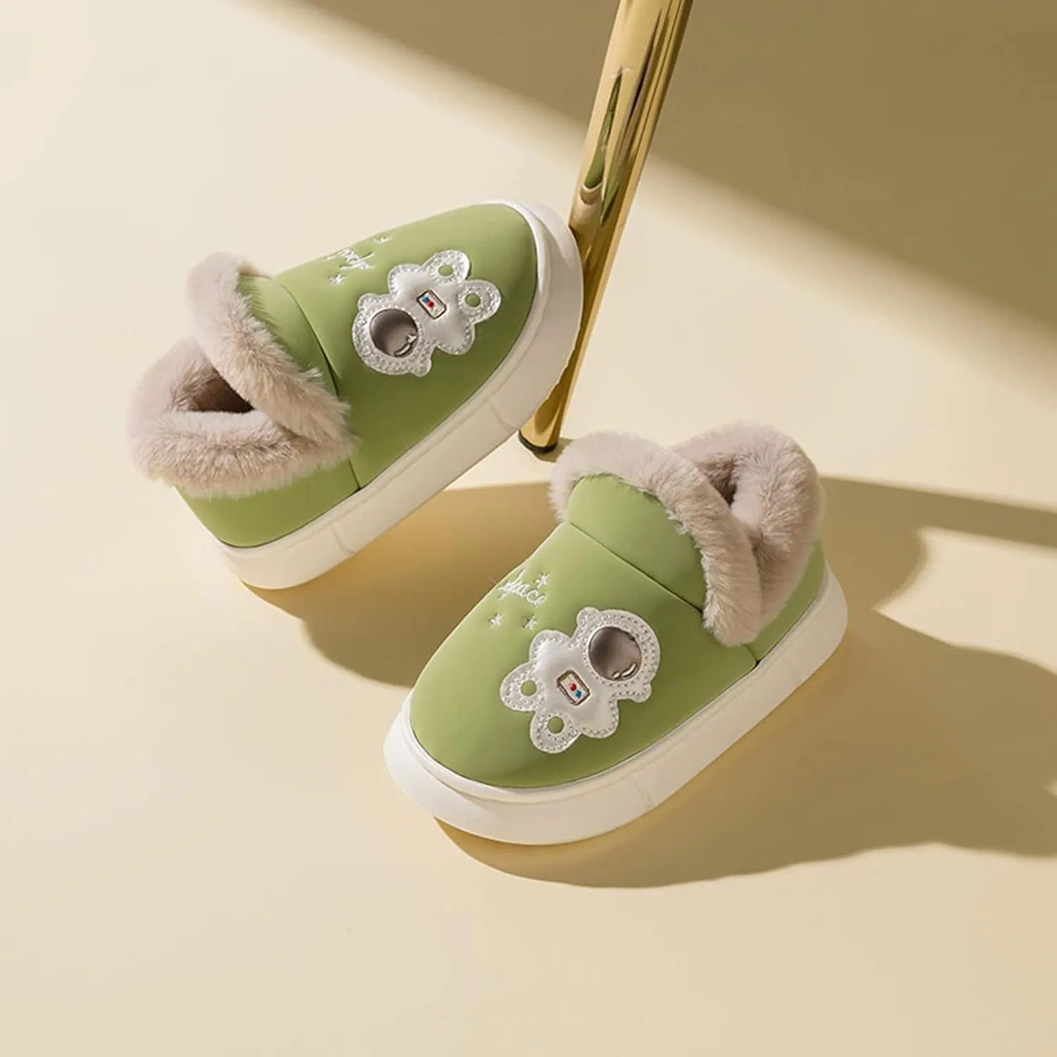 Girls Boys Slippers Warm House Slippers for Toddler Lined Winter Indoor Shoes Toddler Daycare Slippers Boys