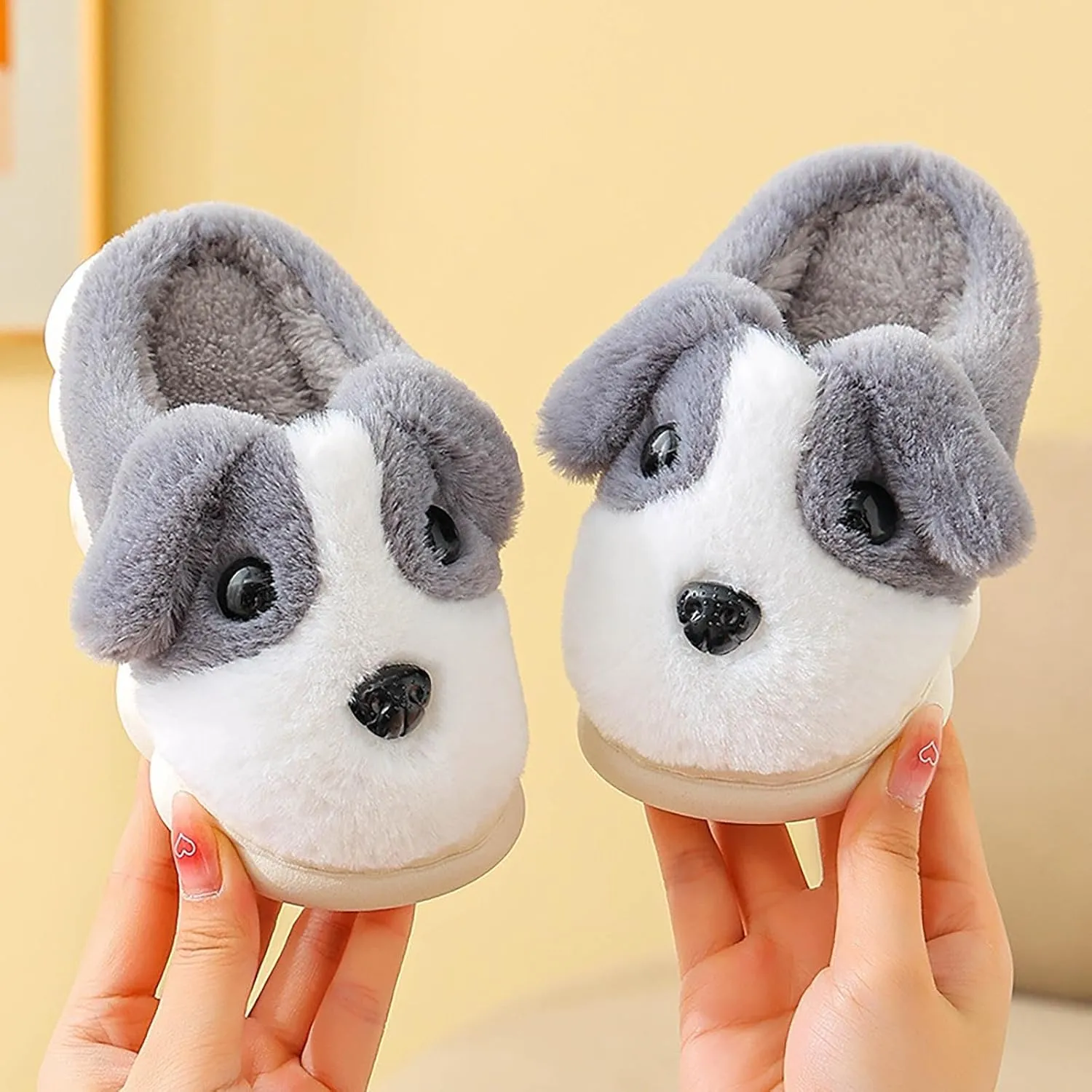 Girls Foam Soft Sole House Slippers Kids Plush House Shoes Boys Warm ??artoon Slippers Cute Animal Winter Indoor Slipper