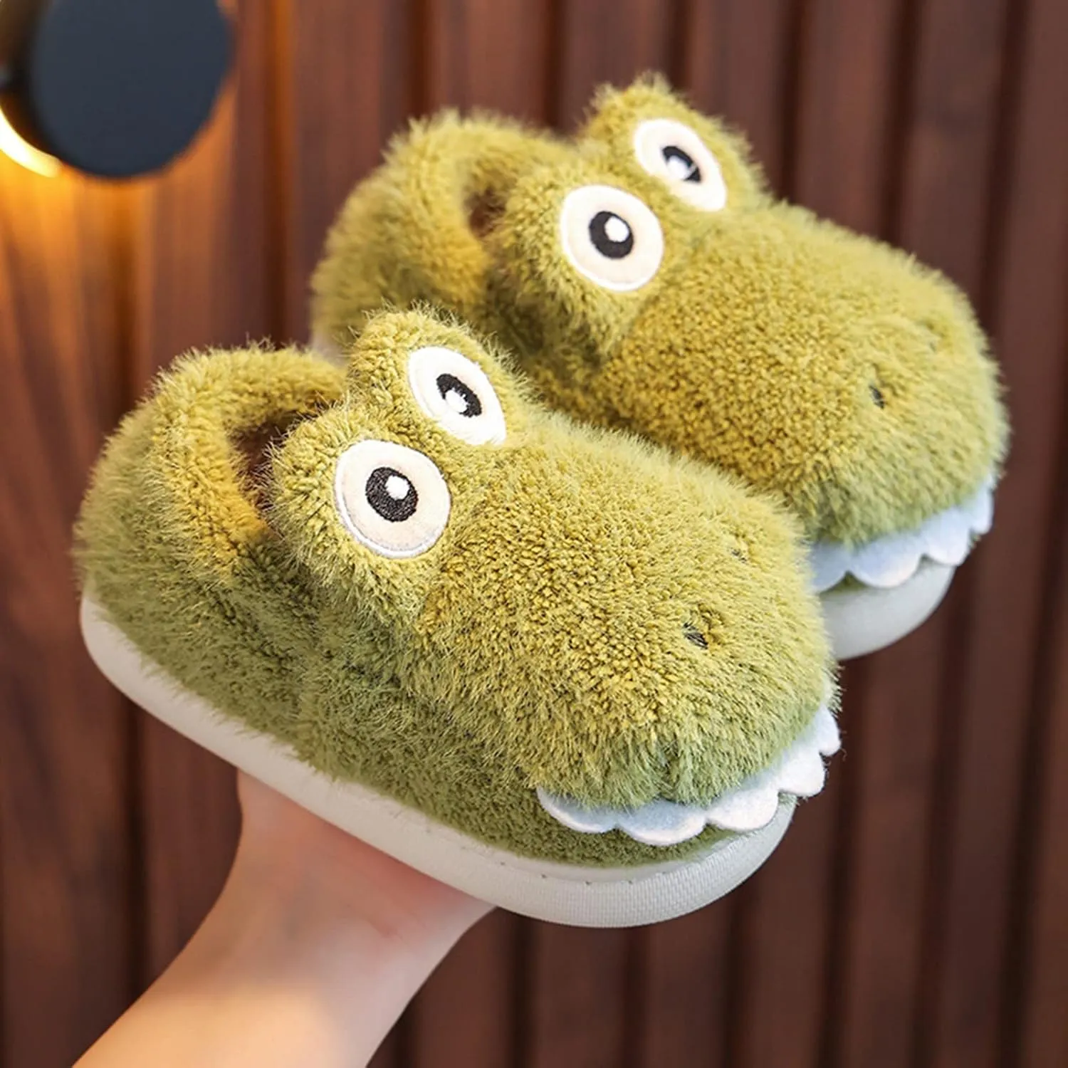Girls Slipper Slides Girls Boys Home Slippers Warm Heel House Slippers For Toddler Lined Winter Girls Sandals High Heels
