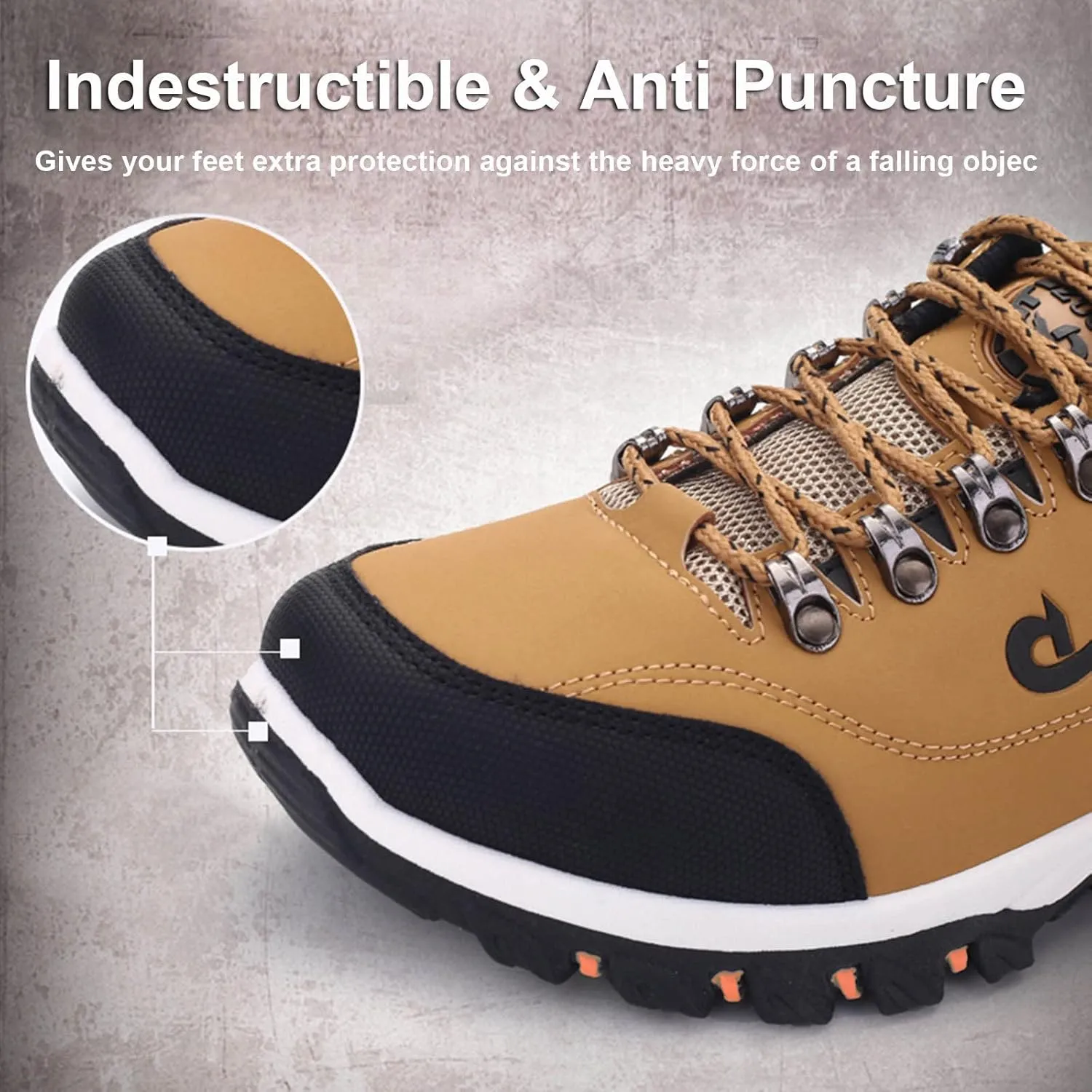 Hiking Shoes for Men Lightweight Walking Shoes Outdoor Trailing Sneakers Non-Slip Sneakers Hiking Walking Shoes