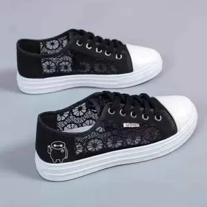 Hongyan Hot Selling White-أحذية هونغيان القماشية