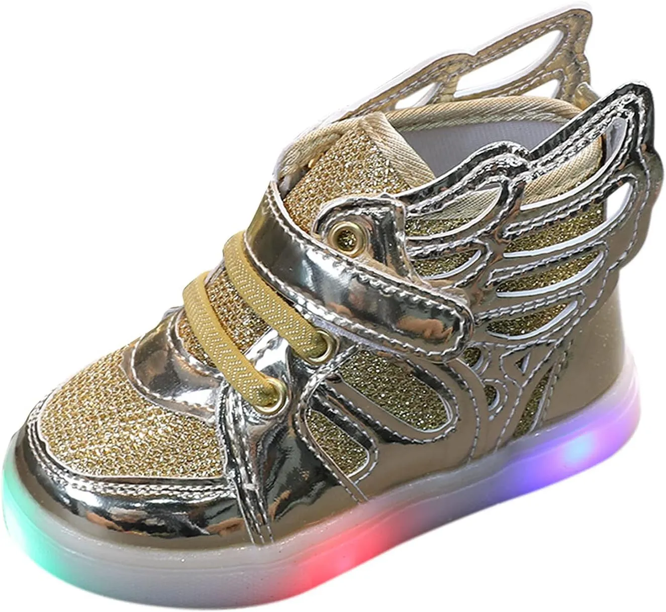IWIHMIV Toddler Running Shoes Girls Led Light Walking Shoes for Boys Tennis Running Girls Casual Comfortable Shoes