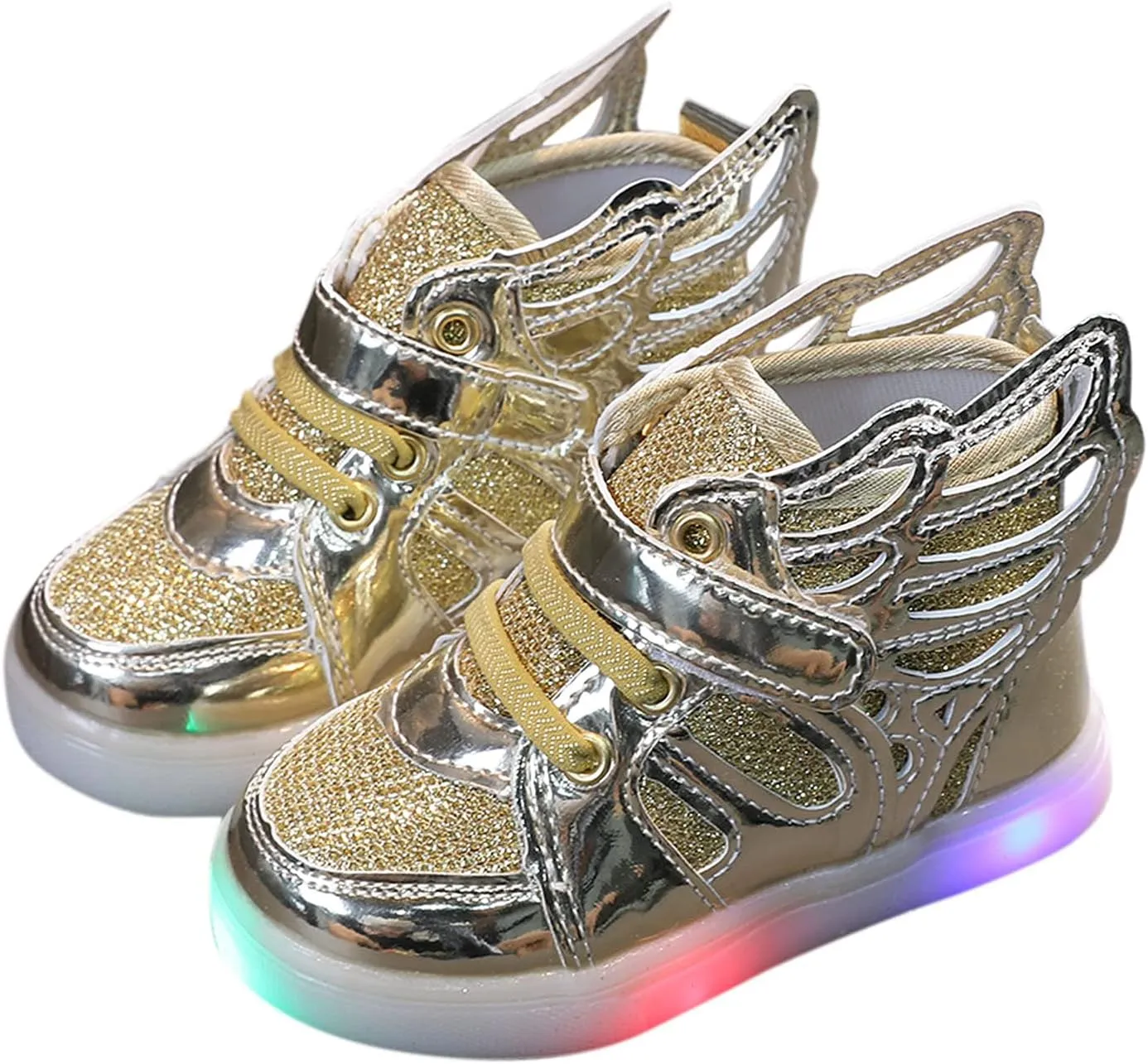 IWIHMIV Toddler Running Shoes Girls Led Light Walking Shoes for Boys Tennis Running Girls Casual Comfortable Shoes
