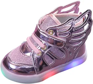 IWIHMIV Toddler Running Shoes Girls Led Light Walking Shoes for Boys Tennis Running Girls Casual Comfortable Shoes