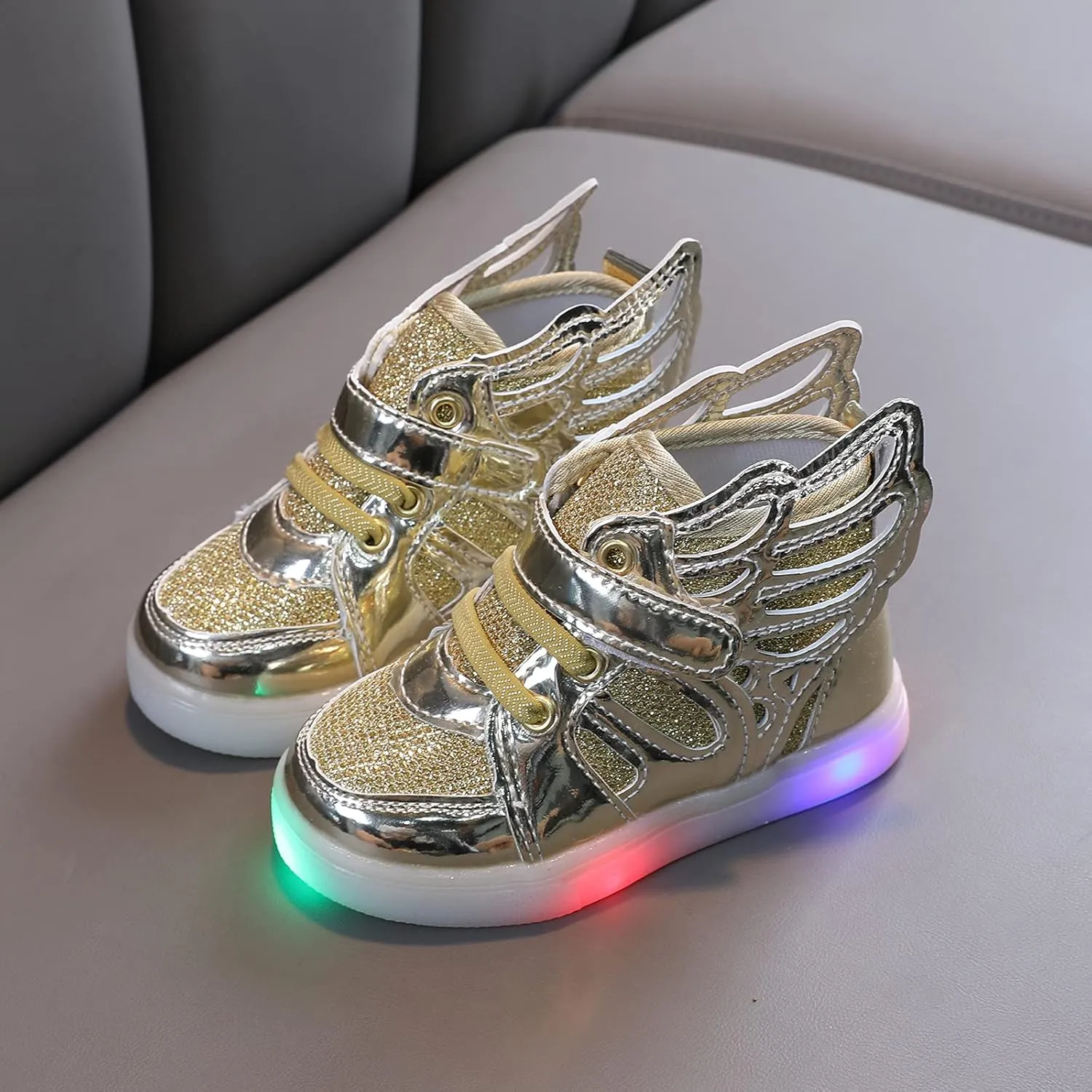 IWIHMIV Toddler Running Shoes Girls Led Light Walking Shoes for Boys Tennis Running Girls Casual Comfortable Shoes