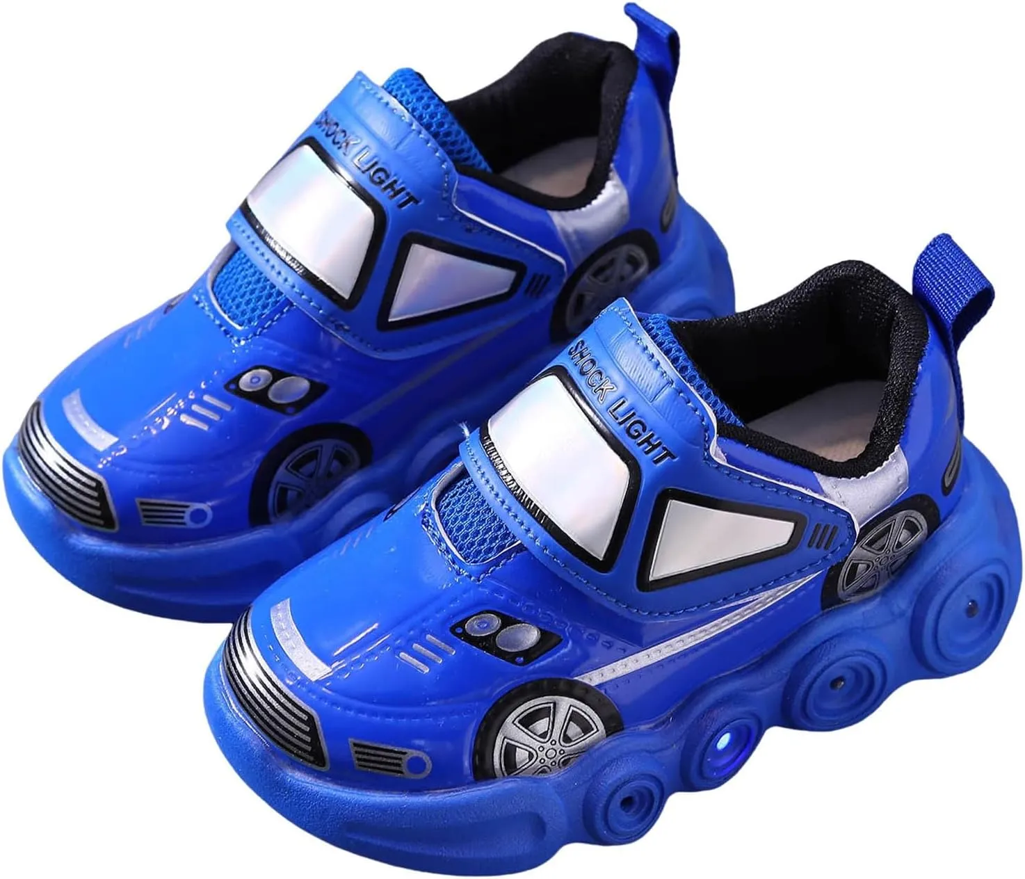 IWIHMIV Waterproof Tennis Shoes for Boys Girls Non Slip Light Up Sports Athletic Shoes Casual Running Shoes