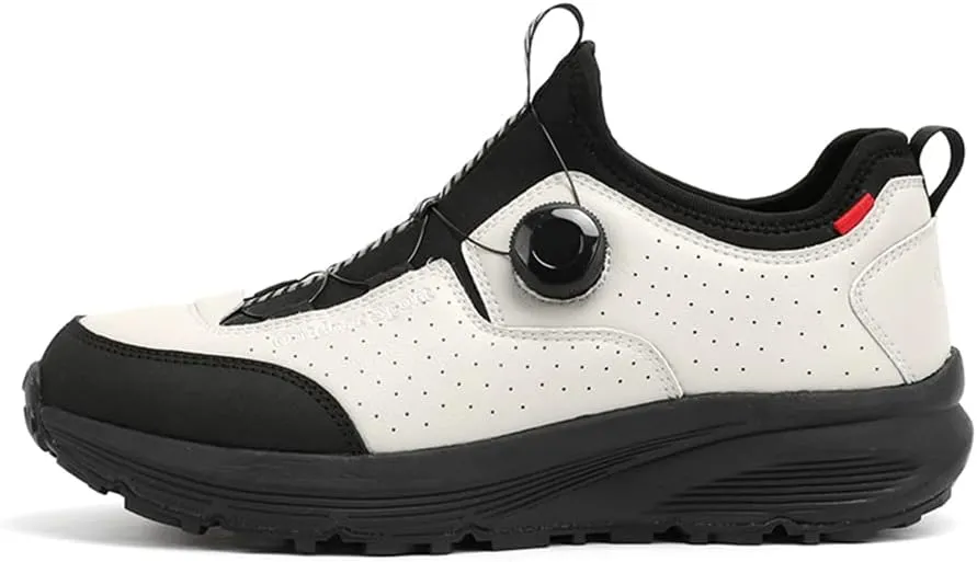 JITUUE Men's Waterproof Hiking Shoes Leather Low-Top Hiking Shoes for Outdoor Trailing Trekking Camping Walking Sneakers
