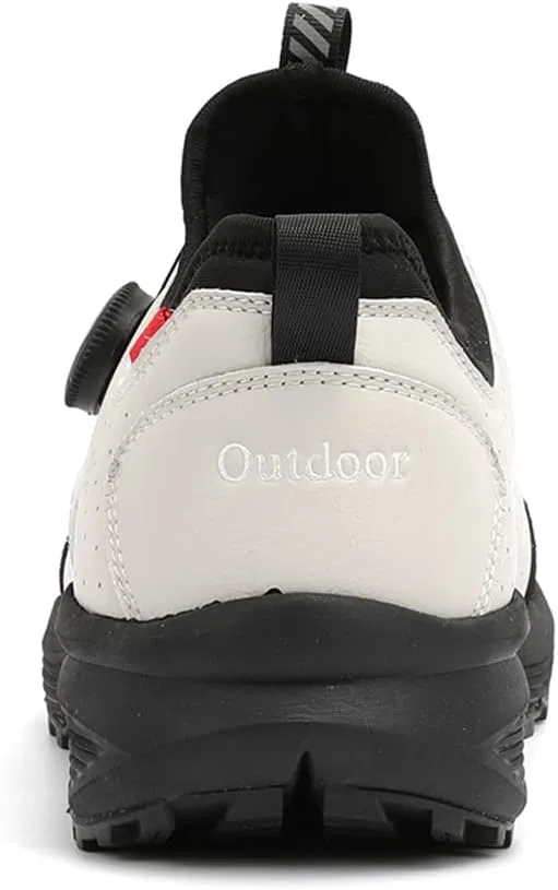 JITUUE Men's Waterproof Hiking Shoes Leather Low-Top Hiking Shoes for Outdoor Trailing Trekking Camping Walking Sneakers