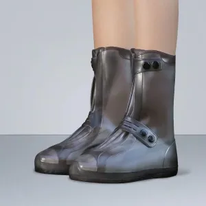 Kerio Waterproof Rain Shoe Covers, Reusable Non-Slip Ankle High Boots for Men and Women Outdoor Foldable Cycling Walking Hiking Shoe Protectors