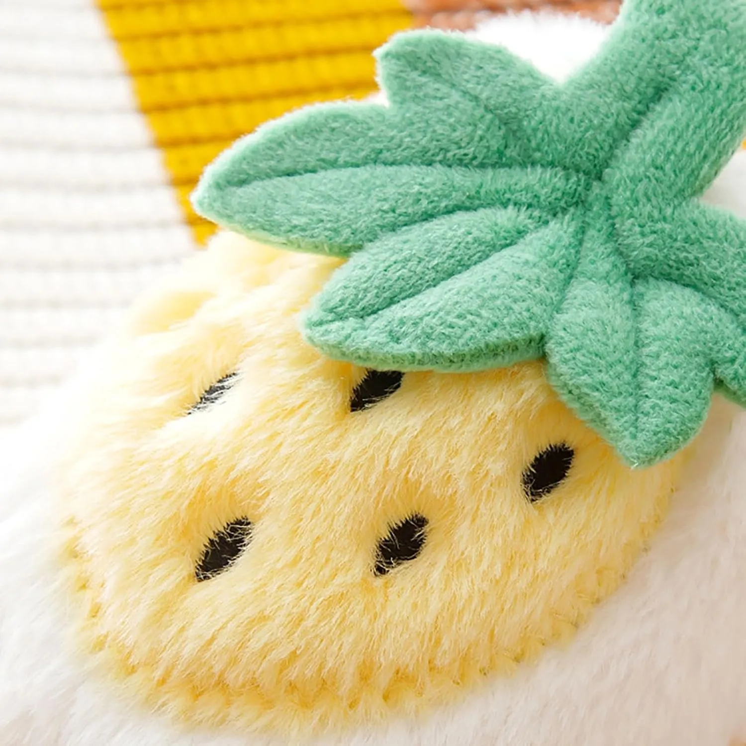 Kids Cute Strawberry ??ushroom Slippers Soft Bottom Comfort Slippers Fleece Plush Warm Cozy Outdoor Tween Shoes