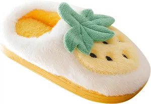 Kids Cute Strawberry ??ushroom Slippers Soft Bottom Comfort Slippers Fleece Plush Warm Cozy Outdoor Tween Shoes