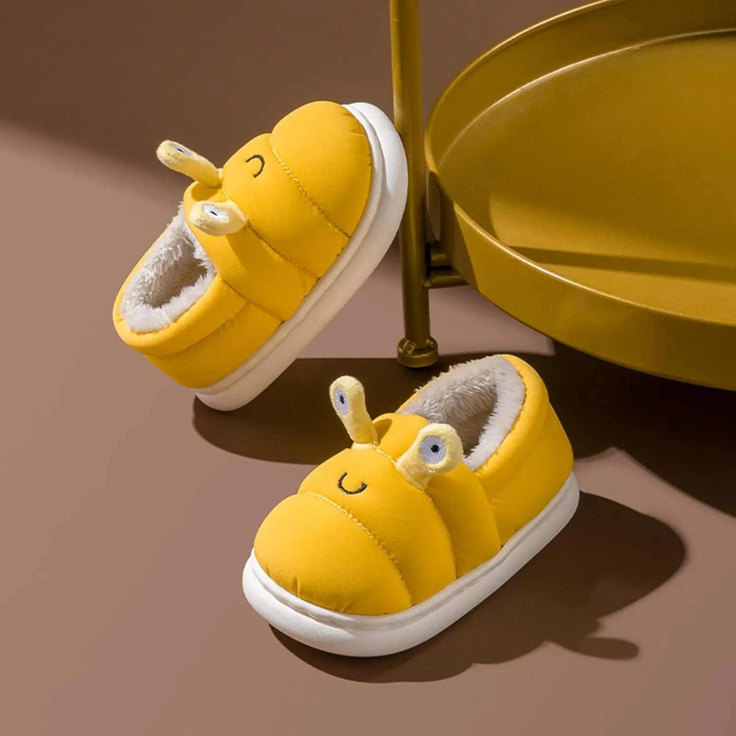 Kids Slippers Non Slip Fashion Autumn And Winter Boys And Girls Slippers Flat Bottom Lightweight Short Plush Warm 4 1