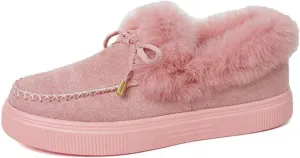 Ladmiple Winter Boots For Women 2024 Fashion Snow Warm Ankle Booties Comfortable Slip On Fur Lined Walking Winter Shoes