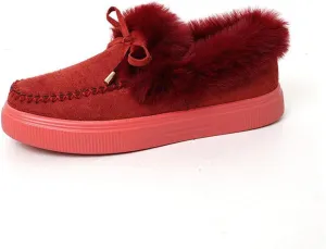 Ladmiple Winter Boots For Women Fashion Snow Boots Winter Shoes with Fur Lined Comfortable Warm Slip On Ankle Booties