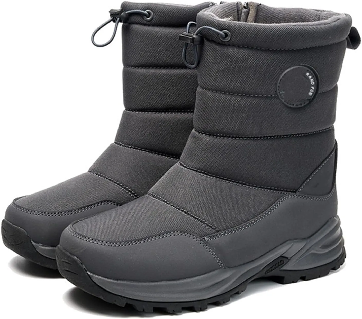 Ladmiple Winter Boots For Women Waterproof Snow Non Slip Fur Lined Warm Slip On Comfortable Outdoor Anti Slip Ankle Booties