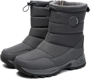 Ladmiple Winter Boots For Women Waterproof Snow Non Slip Fur Lined Warm Slip On Comfortable Outdoor Anti Slip Ankle Booties
