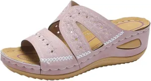 Ladmiple Womens Sandals For Plantar Fasciitis Support Orthopedic Walking Slippers Dressy Summer Vintage Orthotic Flip Flops