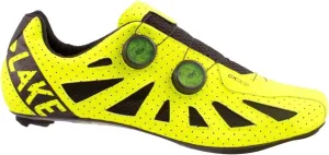 Lake Cx302 Narrow Cycling Shoe - Men's Hi-Viz Yellow/Black, 43.0