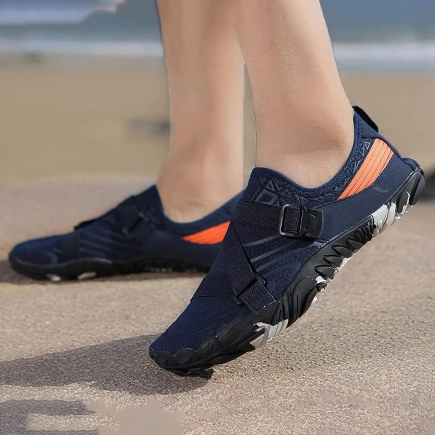 Lovers Hiking Water Shoes,Summer Quick Dry Pool Surf Barefoot Shoes Women,Fashion Breathable Lightweight Beach Swim Shoes for Men,with Draining Hole,for Cycling/Fitness