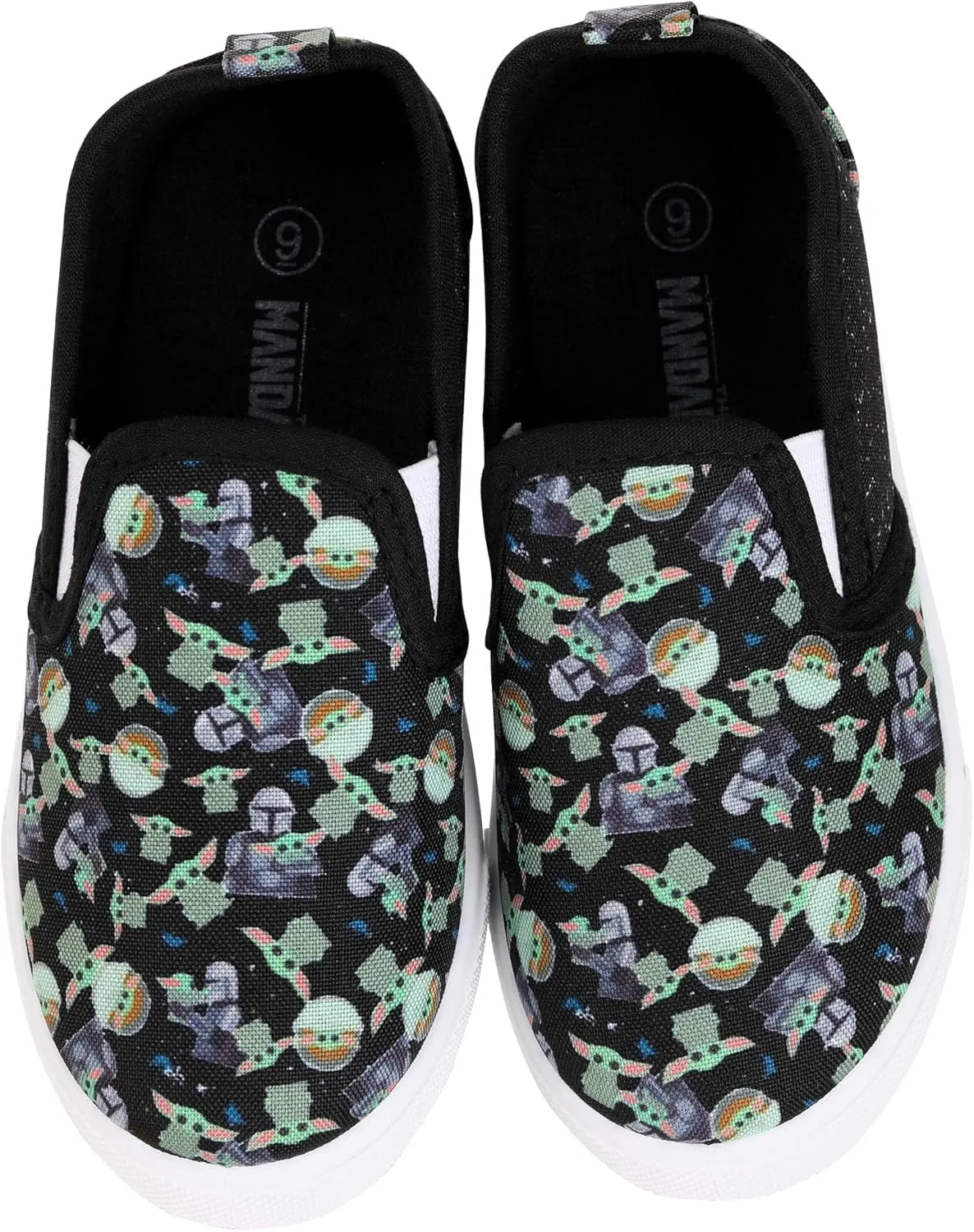 Mandalorian and Grogu Printed Toddler Slip On Shoe