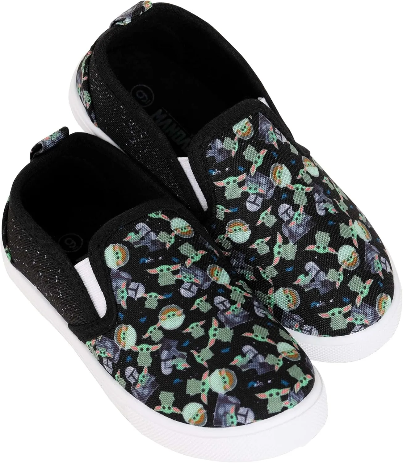 Mandalorian and Grogu Printed Toddler Slip On Shoe