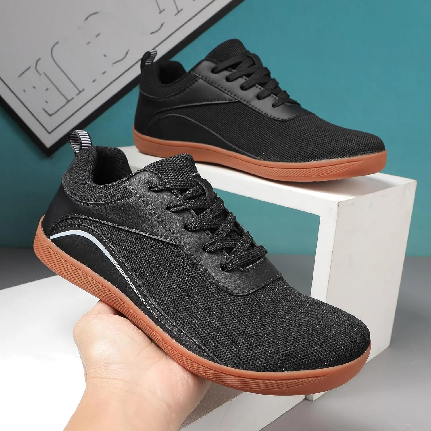 Men's Fashion Versatile Walking Shoes Comfortable Breathable Lace Up Sneaker Men's Comfortable Diabetic Shoes