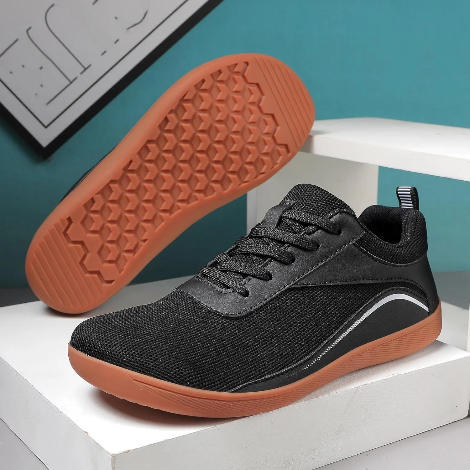 Men's Fashion Versatile Walking Shoes Comfortable Breathable Lace Up Sneaker Men's Comfortable Diabetic Shoes