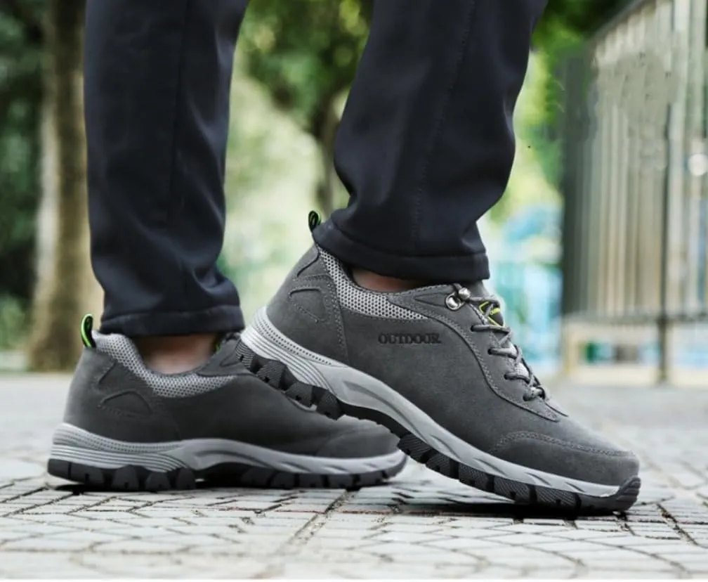 Mens Hiking Shoes, Low Top Waterproof Hiking Shoes, Lightweight Anti-Slip Outdoor Walking Work Sneakers Size 7-10.5