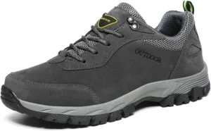 Mens Hiking Shoes, Low Top Waterproof Hiking Shoes, Lightweight Anti-Slip Outdoor Walking Work Sneakers Size 7-10.5