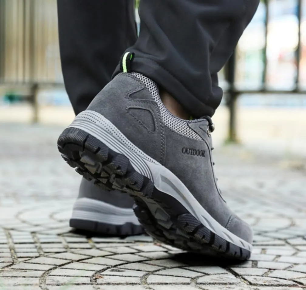 Mens Hiking Shoes, Low Top Waterproof Hiking Shoes, Lightweight Anti-Slip Outdoor Walking Work Sneakers Size 7-10.5