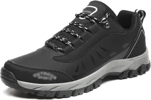 Men's Hiking Shoes, Men's Shoes, Low-Top, Leisure, Hiking, Sports, Travel, Wilderness (Color : Black, Size : 9)